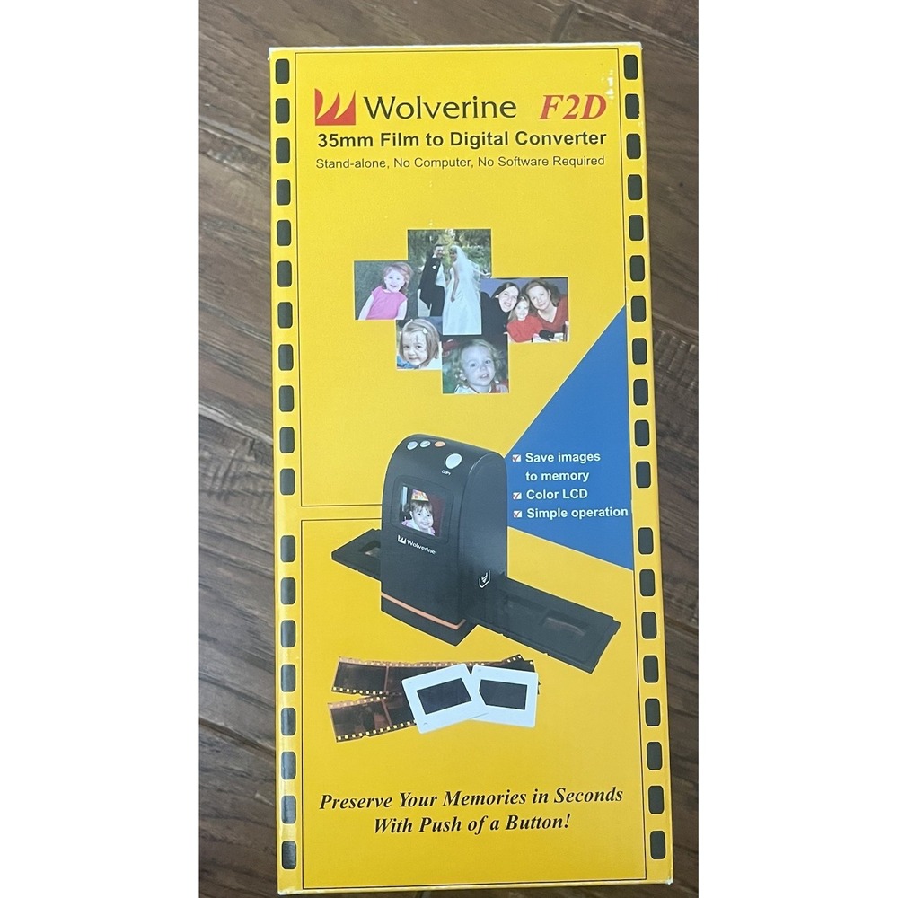 Wolverine F2D 35mm Film to Digital Converter Stand‎ Alone No Software Needed